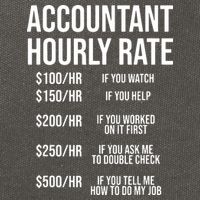 Funny Accountant Hourly Rate Accounting CPA Humor Cotton Canvas Backpack