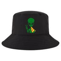 Funny Alien Head Eating Pizza Ufo Extraterrestrial Cool Comfort Performance Bucket Hat