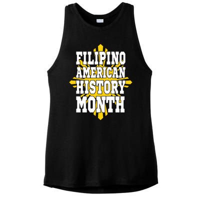 Filipino American History Month Ladies PosiCharge Tri-Blend Wicking Tank