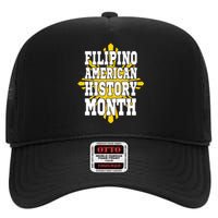 Filipino American History Month High Crown Mesh Back Trucker Hat