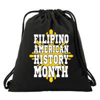 Filipino American History Month Drawstring Bag