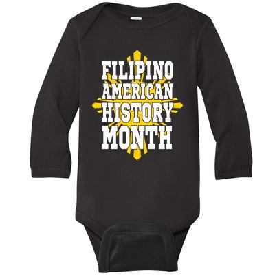 Filipino American History Month Baby Long Sleeve Bodysuit