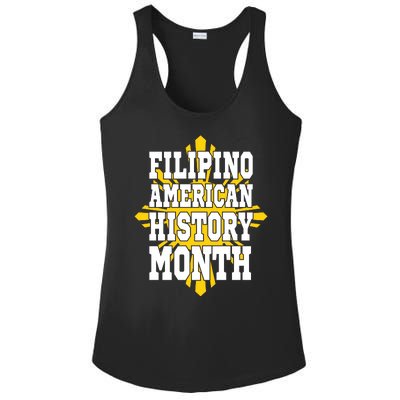 Filipino American History Month Ladies PosiCharge Competitor Racerback Tank