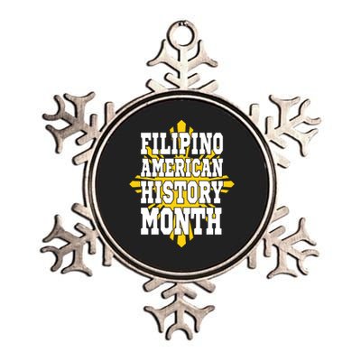 Filipino American History Month Metallic Star Ornament