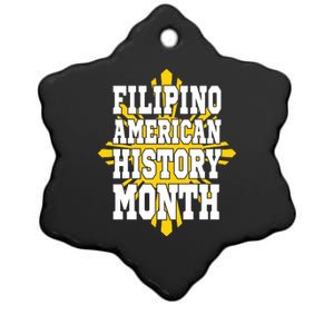 Filipino American History Month Ceramic Star Ornament