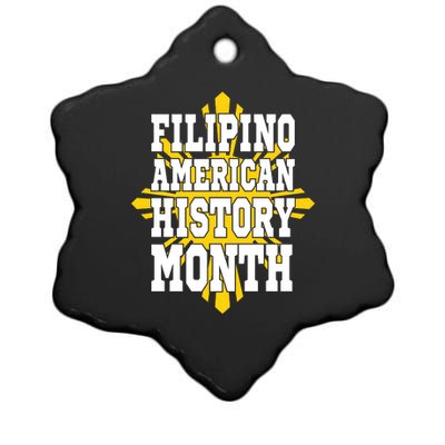 Filipino American History Month Ceramic Star Ornament