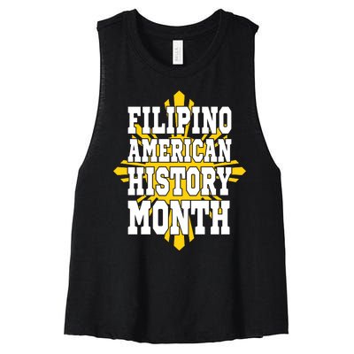 Filipino American History Month Women's Racerback Cropped Tank