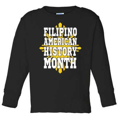 Filipino American History Month Toddler Long Sleeve Shirt