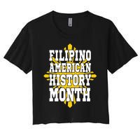 Filipino American History Month Women's Crop Top Tee