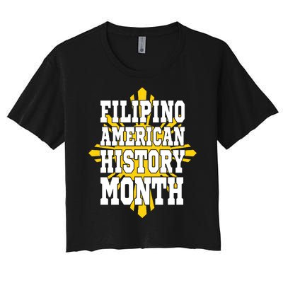 Filipino American History Month Women's Crop Top Tee