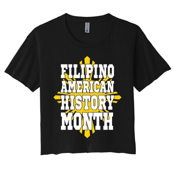 Filipino American History Month Women's Crop Top Tee