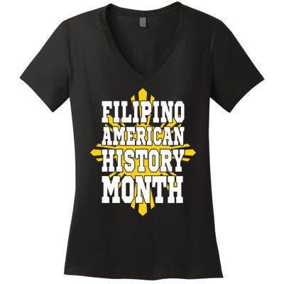 Filipino American History Month Women's V-Neck T-Shirt