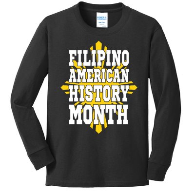 Filipino American History Month Kids Long Sleeve Shirt