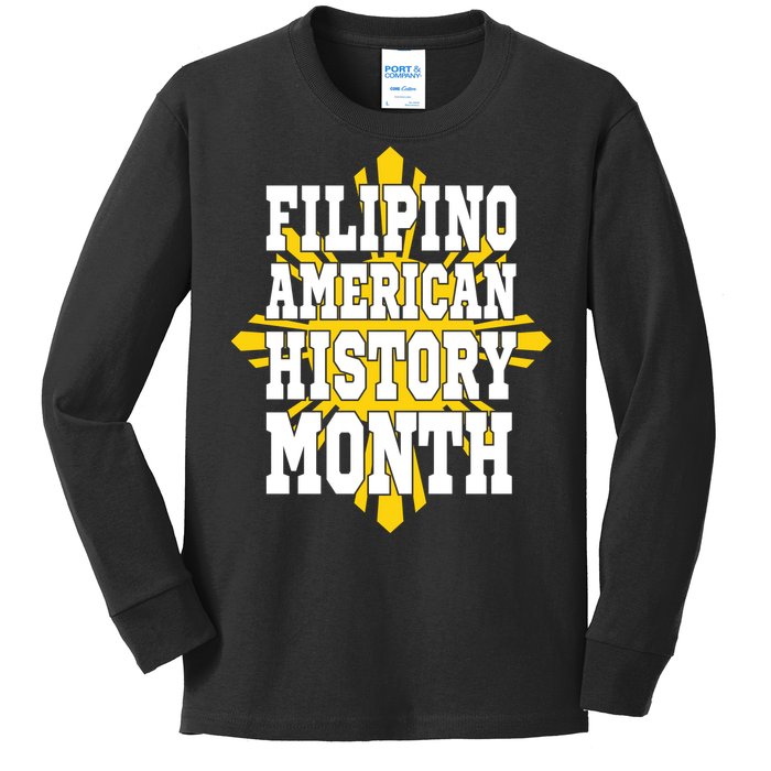 Filipino American History Month Kids Long Sleeve Shirt