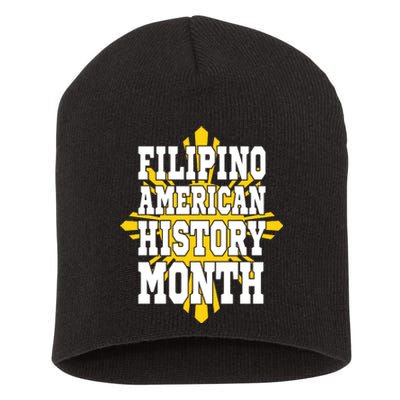 Filipino American History Month Short Acrylic Beanie