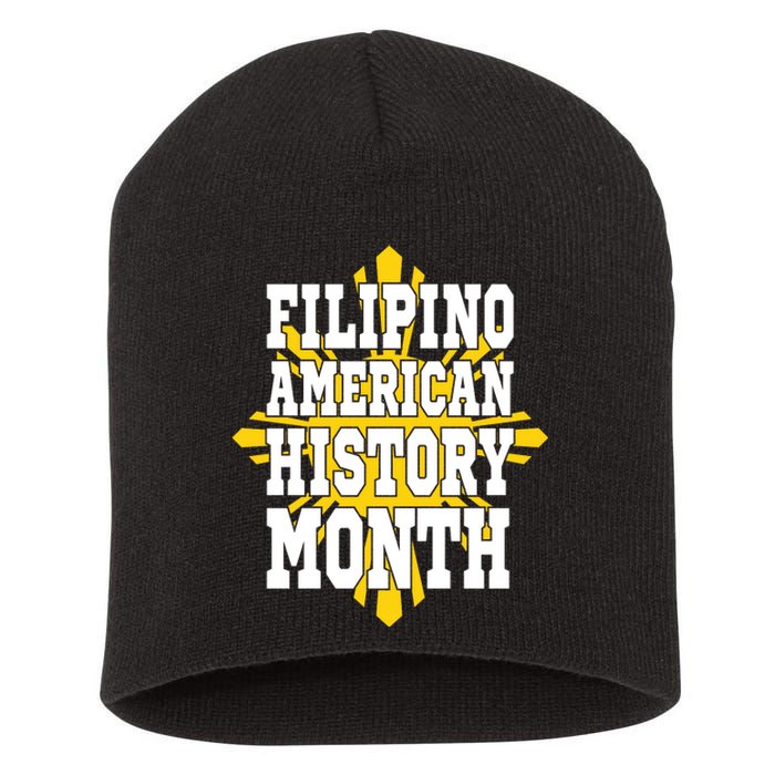 Filipino American History Month Short Acrylic Beanie