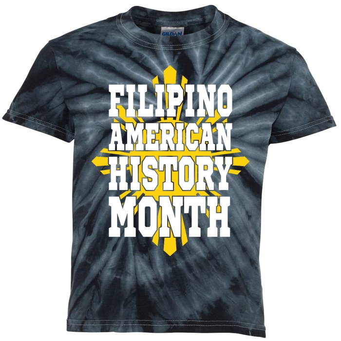 Filipino American History Month Kids Tie-Dye T-Shirt