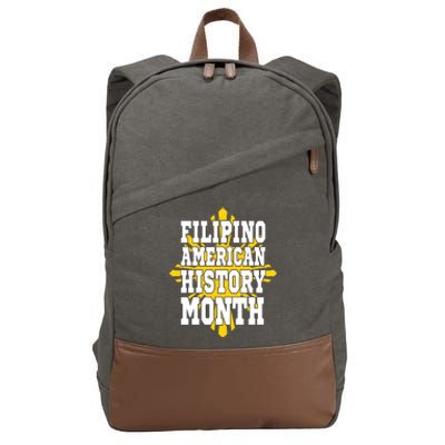 Filipino American History Month Cotton Canvas Backpack