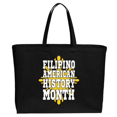 Filipino American History Month Cotton Canvas Jumbo Tote