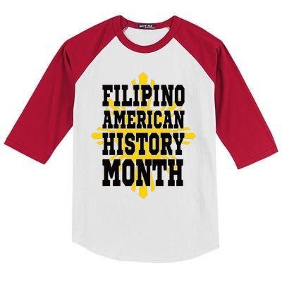 Filipino American History Month Kids Colorblock Raglan Jersey