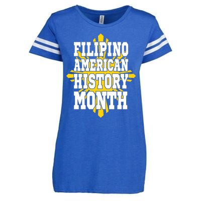 Filipino American History Month Enza Ladies Jersey Football T-Shirt