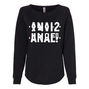 Funny Anal Hidden Message Anal Russian Letter Womens California Wash Sweatshirt