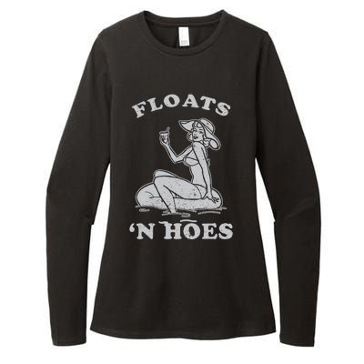 Floats And Hoes Funny Float Trip Tubing River Float Womens CVC Long Sleeve Shirt