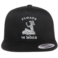 Floats And Hoes Funny Float Trip Tubing River Float Flat Bill Trucker Hat