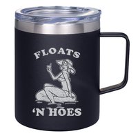 Floats And Hoes Funny Float Trip Tubing River Float 12oz Stainless Steel Coffee Mug