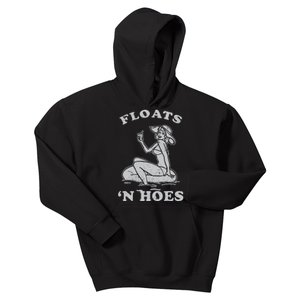 Floats And Hoes Funny Float Trip Tubing River Float Kids Hoodie