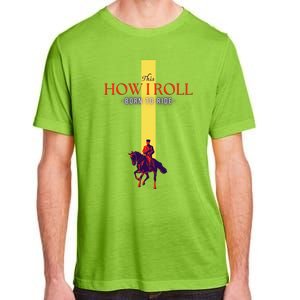 Funny Amish Horse And Buggy This Is How I Roll Cool Gift Adult ChromaSoft Performance T-Shirt