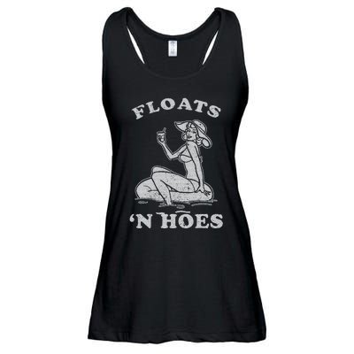 Floats And Hoes Funny Float Trip Tubing River Float Ladies Essential Flowy Tank