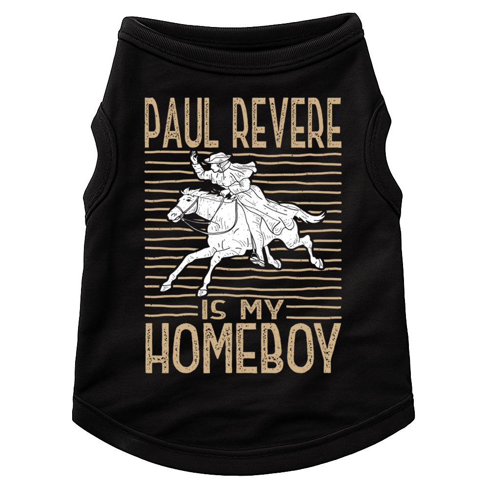 Funny American History Cute Gift Paul Revere Novelty Gift Doggie Tank