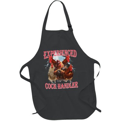 Funny Adult Humor Experienced Cock Handler Inappropriate Full-Length Apron With Pockets