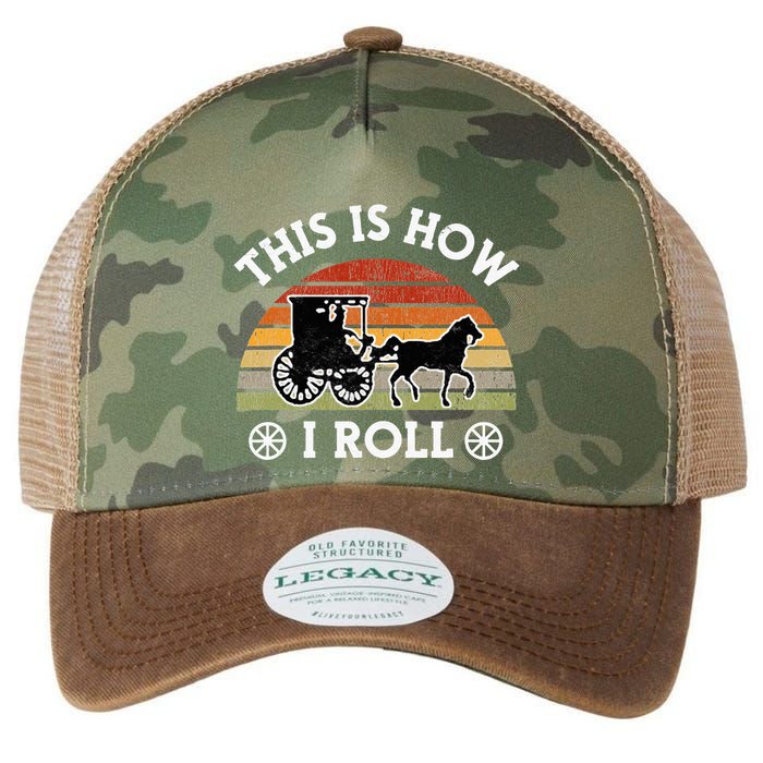 Funny Amish Horse & Buggy This Is How I Roll Lancaster Pa. Legacy Tie Dye Trucker Hat