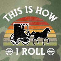 Funny Amish Horse & Buggy This Is How I Roll Lancaster Pa. Legacy Tie Dye Trucker Hat