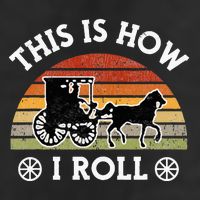 Funny Amish Horse & Buggy This Is How I Roll Lancaster Pa. Garment-Dyed Fleece Hoodie
