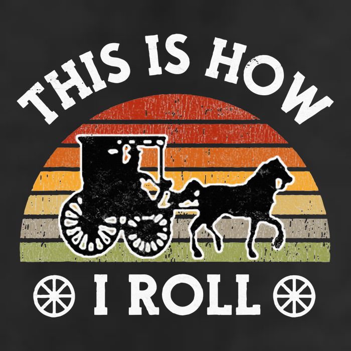 Funny Amish Horse & Buggy This Is How I Roll Lancaster Pa. Garment-Dyed Fleece Hoodie