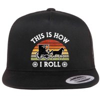 Funny Amish Horse & Buggy This Is How I Roll Lancaster Pa. Flat Bill Trucker Hat