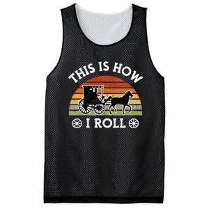 Funny Amish Horse & Buggy This Is How I Roll Lancaster Pa. Mesh Reversible Basketball Jersey Tank