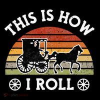 Funny Amish Horse & Buggy This Is How I Roll Lancaster Pa. Toddler Sweatshirt