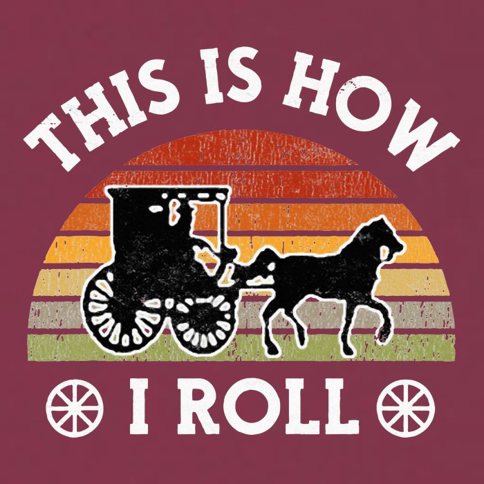 Funny Amish Horse & Buggy This Is How I Roll Lancaster Pa. 16oz Travel Tumbler