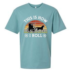 Funny Amish Horse & Buggy This Is How I Roll Lancaster Pa. Sueded Cloud Jersey T-Shirt