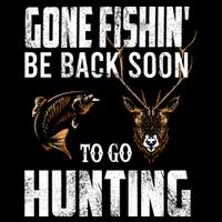 Fishing And Hunting Funny Fish Deer Hunter Gag Gift Great Gift Bucket Hat
