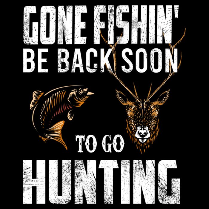 Fishing And Hunting Funny Fish Deer Hunter Gag Gift Great Gift Bucket Hat