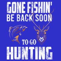 Fishing And Hunting Funny Fish Deer Hunter Gag Gift Great Gift 16 in Basic Backpack