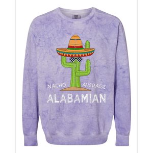 Fun Alabamian Humor Saying Funny Native Alabama Home Colorblast Crewneck Sweatshirt