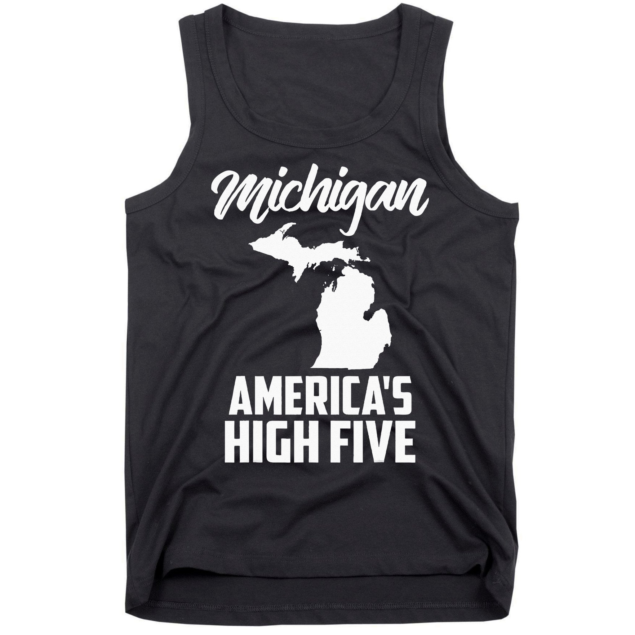Funny Americas High Five State Of Michigan Gift Men Women Tank Top