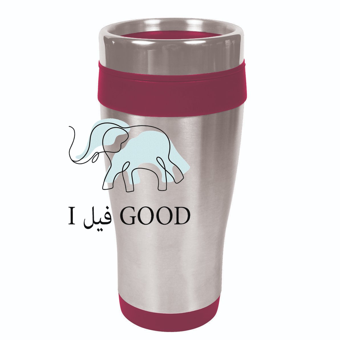 Funny Arabic Humor Elephant I Feel Good Arabic Quote 15oz Campfire Ceramic Mug