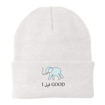 Funny Arabic Humor Elephant I Feel Good Arabic Quote Beanie